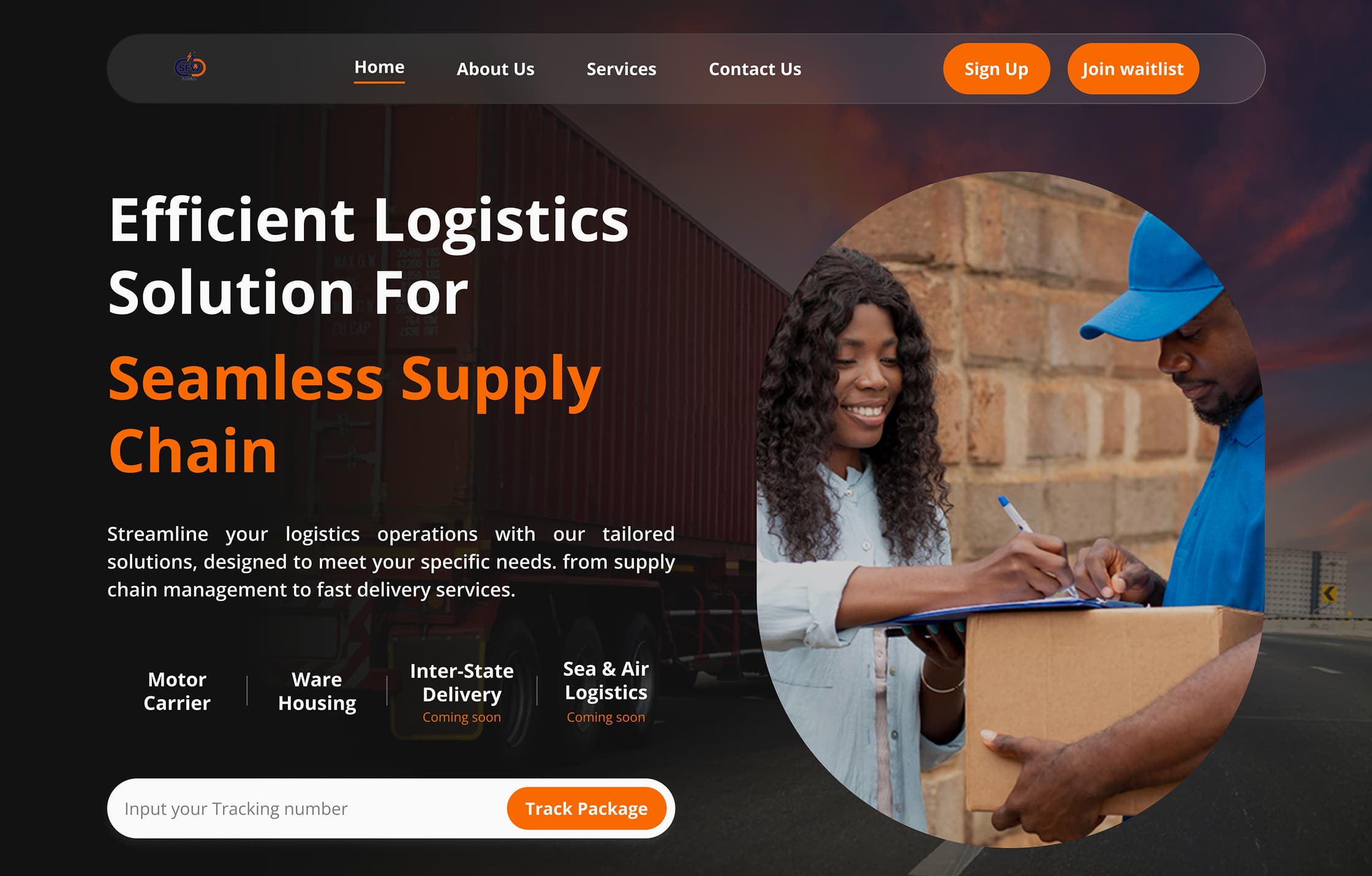 Super-fast Way Logistics website